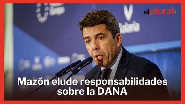 Mazón elude responsabilidades sobre la DANA y acusa al Gobierno de ”instrumentalizar el dolor”