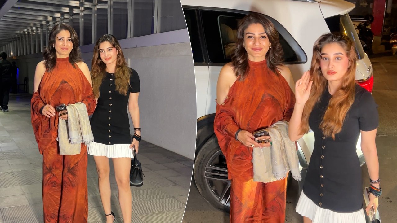 Akhiyon Se Goli Maare Girl & Uyi Amma Girl: Raveena Tandon & Rasha Thadani Clicked For Dinner Date!