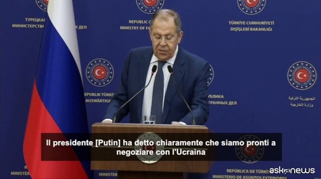 Ucraina, Lavrov: Stop guerra solo con accordo che vada bene a Mosca
