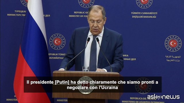 Ucraina, Lavrov: Stop guerra solo con accordo che vada bene a Mosca