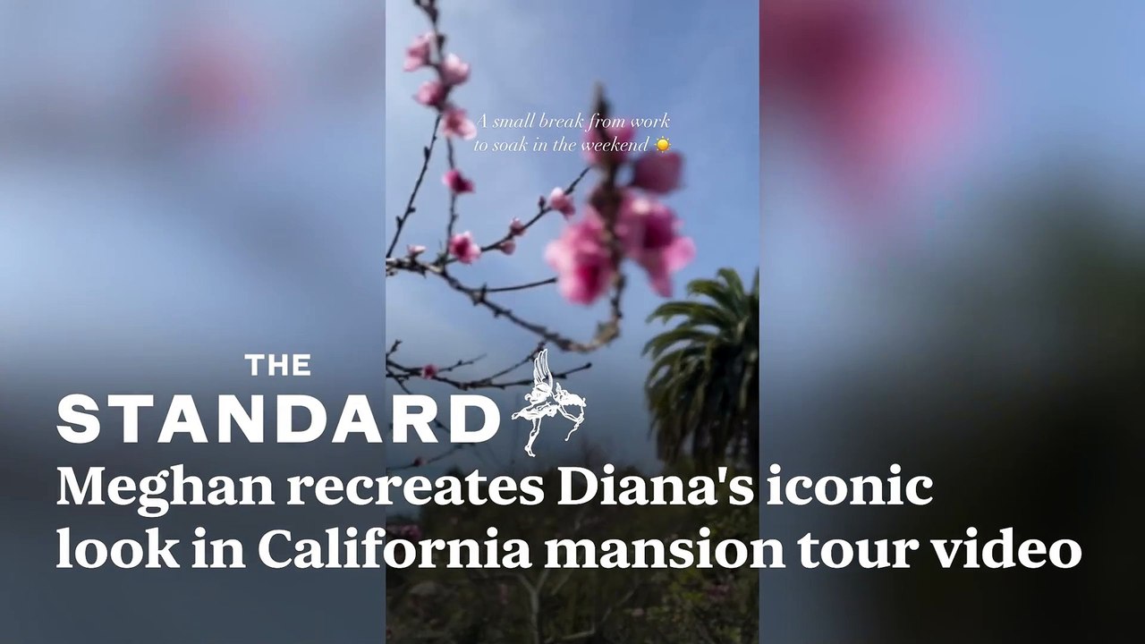 Meghan Recreates Diana's Iconic Look In California Mansion Tour Video