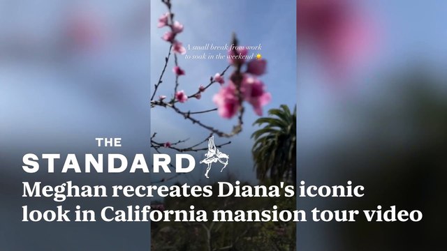 Meghan Recreates Diana's Iconic Look In California Mansion Tour Video
