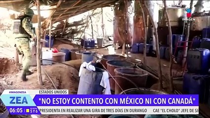 Donald Trump asegura que no está contento ni con México ni con Canadá