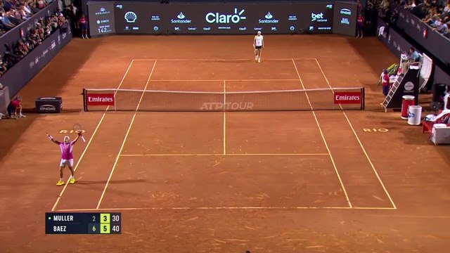 Sebastián Báez vs Alexandre Müller (6-2, 6-3) | ATP 250 Río de Janeiro 2025 | Final
