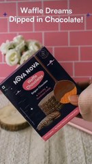 Waffle dream dipped in chocolate unboxing asmr