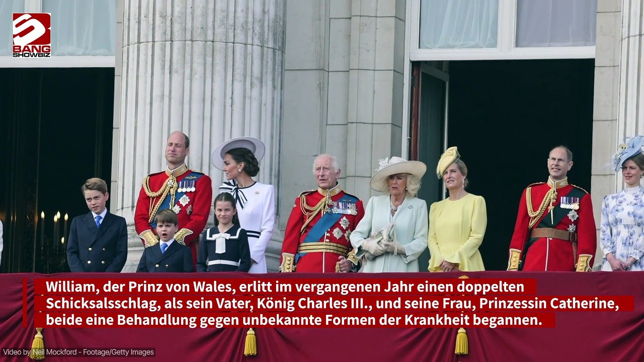 Prinz William war nach Krebsdiagnosen an einem 'Tiefpunkt'