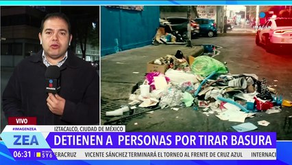 Detienen a 15 personas por tirar basura en la alcaldía Iztacalco, CDMX