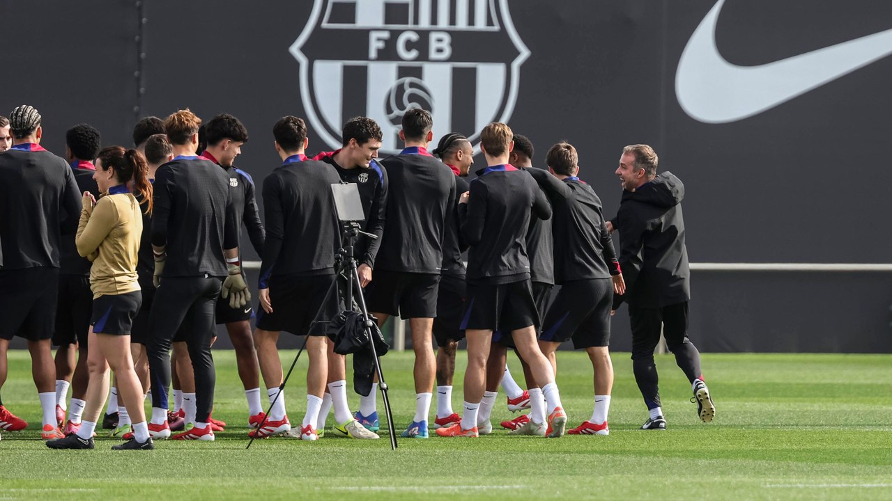 "schaut mal, da drüben": flick trickst barca-team aus