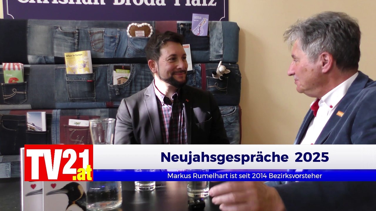 Neujahrsgespräche 2025 Markus Rumelhart Bezirksvorsteher Wien Mariahilf