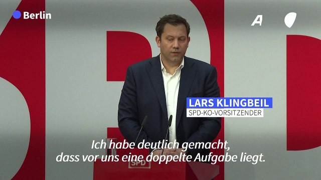 Klingbeil: SPD bereit zu Gesprächen mit der Union