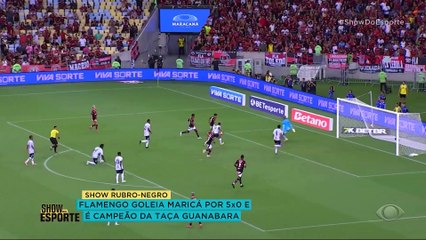 Flamengo goleia o Maricá e é campeão da taça Guanabara