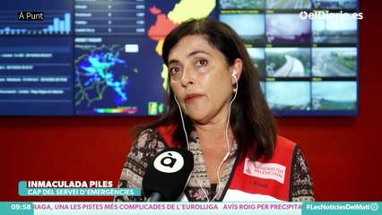 Entrevista en À Punt a Inmaculada Piles, jefa de servicio de Emergencias de la Generalitat el pasado 29 de octubre con motivo de la DANA