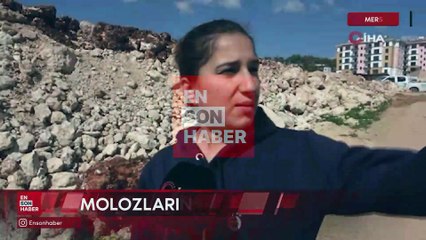 Mersin'de molozların altında kalan kadın yaşam mücadelesi veriyor