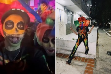 Pop star Shakira was unrecognisable when she went to a carnival incognito