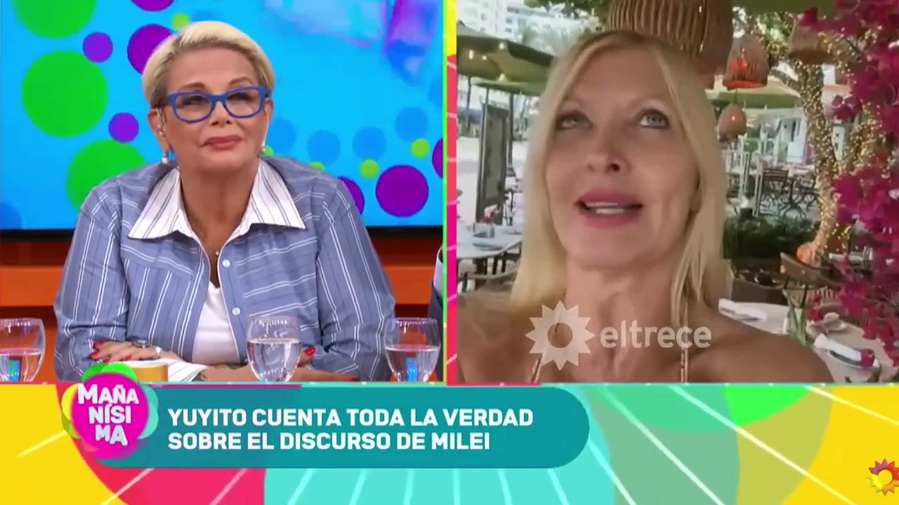 Carmen Barbieri y Yuyito González se cruzaron al aire por Javier Milei: "No te enojes"