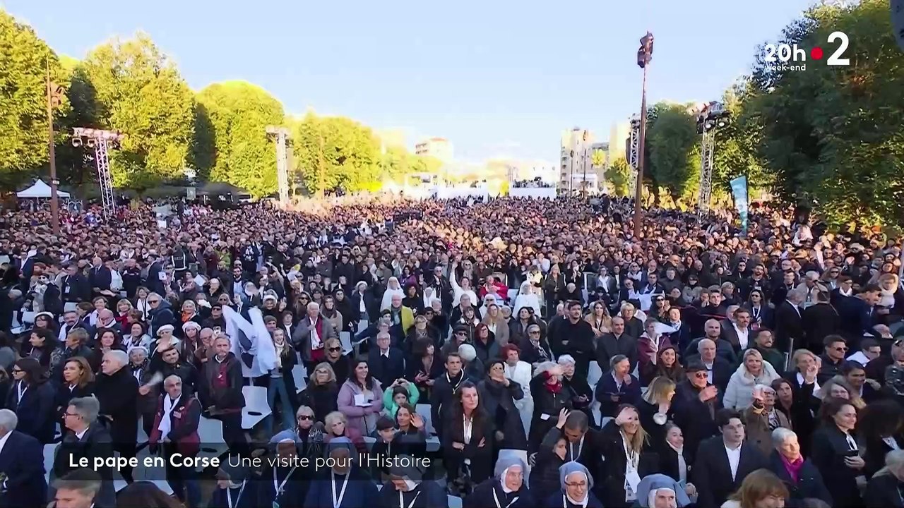 Revoir les grands moments de la dernière visite du pape François en France, le 15 décembre dernier en Corse - VIDEO