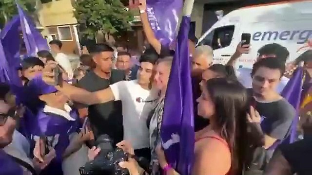Karina Milei encabezó un acto de afiliación a La Libertad Avanza en Saavedra