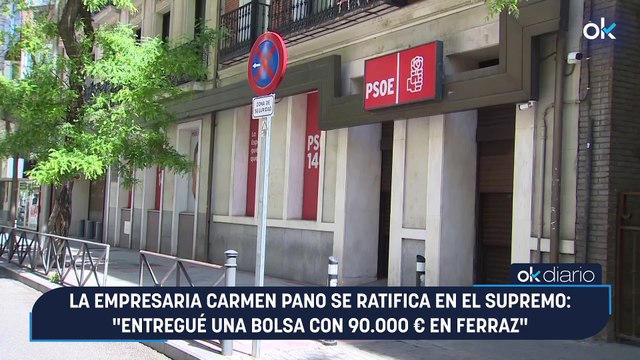 La empresaria Carmen Pano se ratifica en el Supremo: Entregué una bolsa con 90.000 € en Ferraz