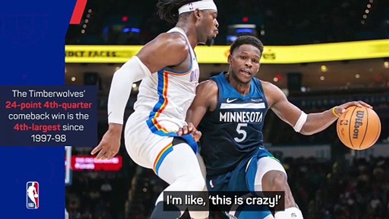 Timberwolves create history with 'crazy' comeback win over Thunder