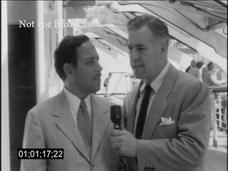 Tennessee Williams con Jack Mangan en el SS Queen Mary (1950)