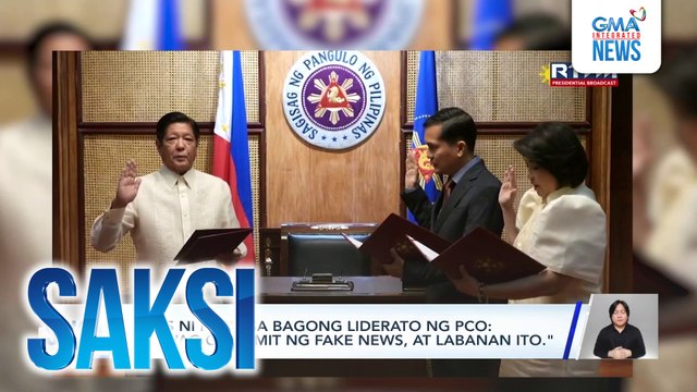 Utos ni PBBM sa bagong liderato ng PCO: Huwag gumamit ng fake news, at labanan ito. | Saksi