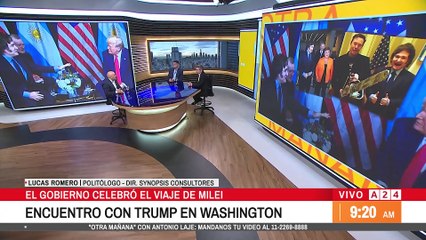 📢 EL GOBIERNO CELEBRÓ EL VIAJE DE JAVIER MILEI: ENCUENTRO CON DONALD TRUMP