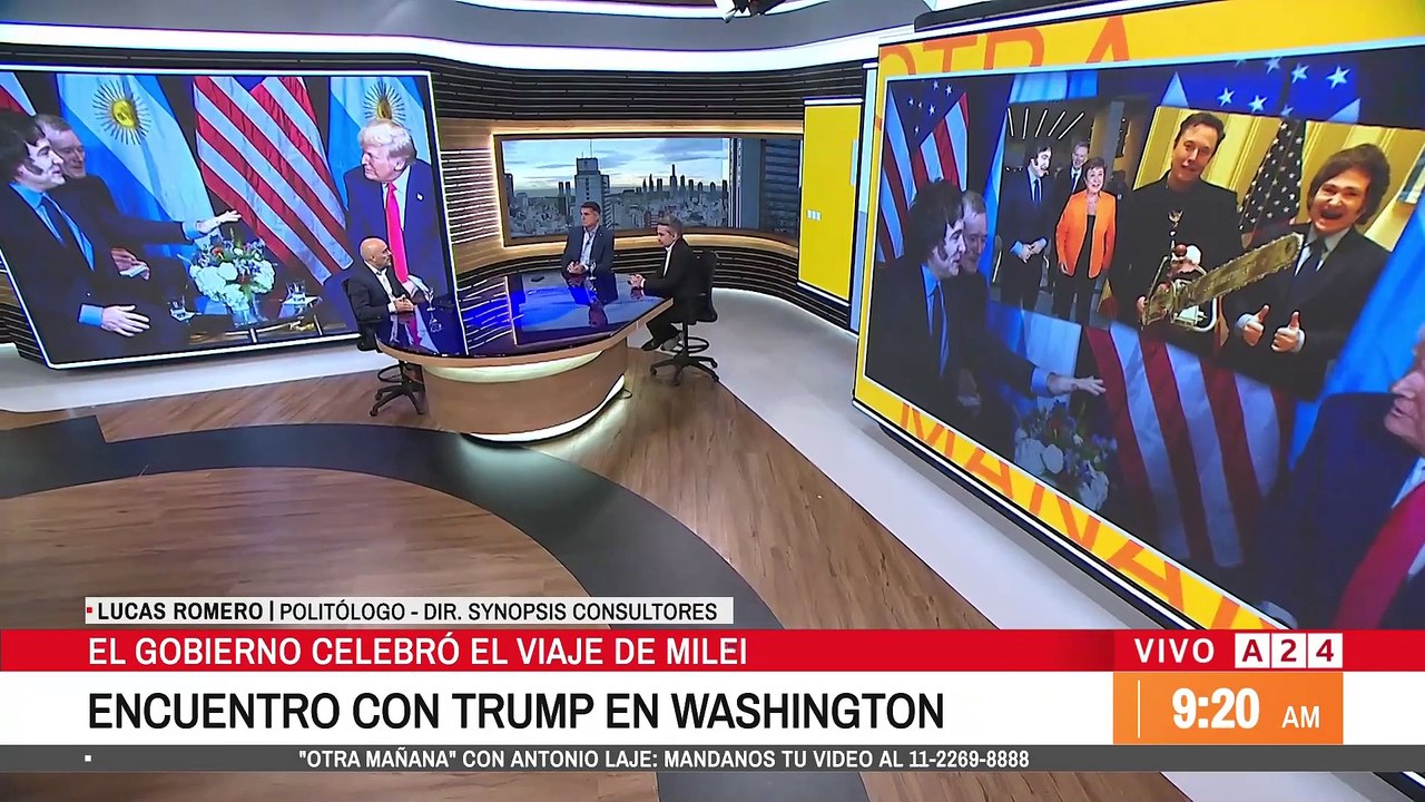 📢 EL GOBIERNO CELEBRÓ EL VIAJE DE JAVIER MILEI: ENCUENTRO CON DONALD TRUMP