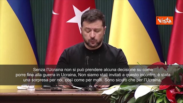 Zelensky - Ucraina deve essere coinvolta nei negoziati, senza di noi nessuna decisione'