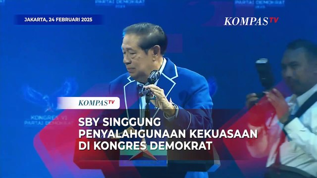 Pidato SBY di Kongres Demokrat: Singgung Penyalahgunaan Kekuasaan hingga Salah Sebut Presiden