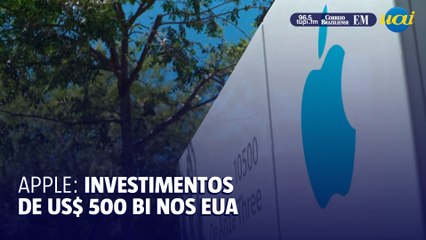 Apple anuncia investimentos de US$ 500 bi nos EUA