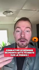 Combien de points vous reste-t-il sur votre permis ? 🚗