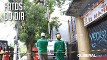 Semma retira mangueira de quase 20 metros de altura que ameaçava cair no bairro de Nazaré