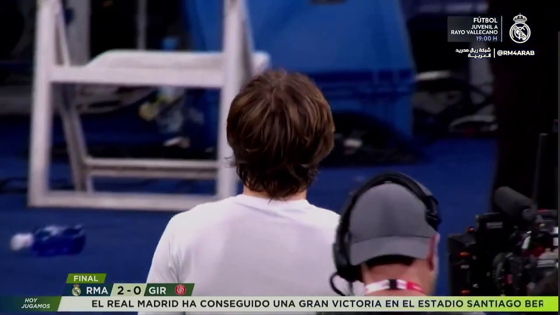 El bonito gesto de Modric con una chica croata.