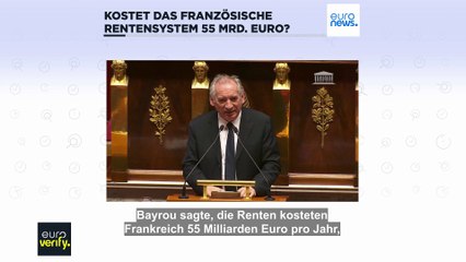 Faktencheck: Kostet Frankreichs Rentensystem 55 Milliarden Euro pro Jahr?