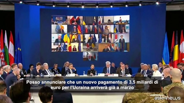 Von der Leyen: altri 3,5 miliardi di euro per l'Ucraina gi? a marzo