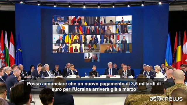 Von der Leyen: altri 3,5 miliardi di euro per l'Ucraina già a marzo