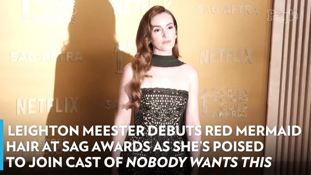 Leighton Meester Debuts Red Mermaid Hair at SAG Awards as She’s Poised to Join Cast of Nobody Wants This