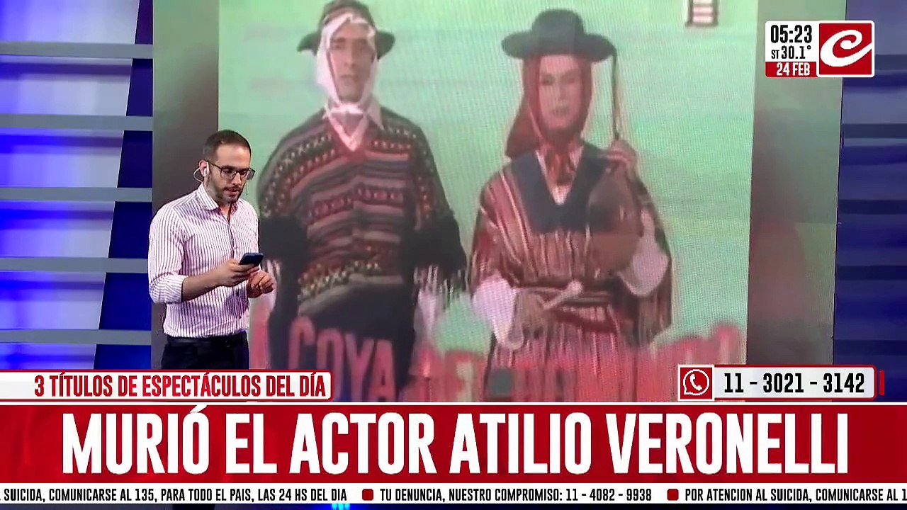 Murió el actor Atilio Veronelli