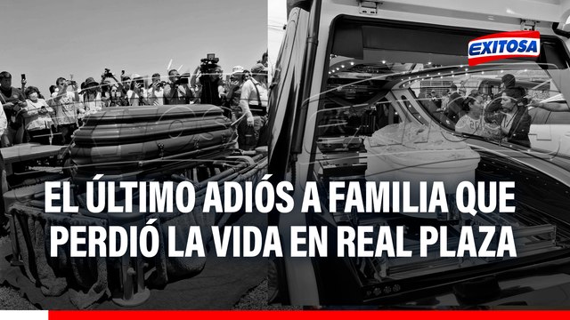 Trujillo da el último adiós a familia que falleció por colapso del techo del Real Plaza