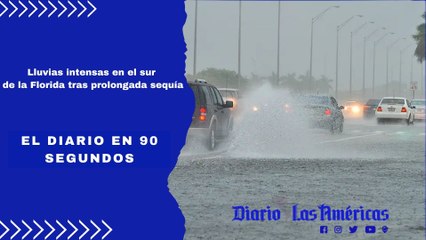 Lluvias intensas en el sur de la Florida tras prolongada sequía | El Diario en 90 segundos
