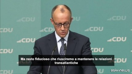 Merz: guai se si impone non solo America First, ma "America Alone"