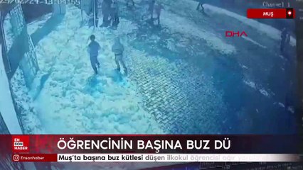Muş’ta başına buz kütlesi düşen ilkokul öğrencisi ağır yaralandı
