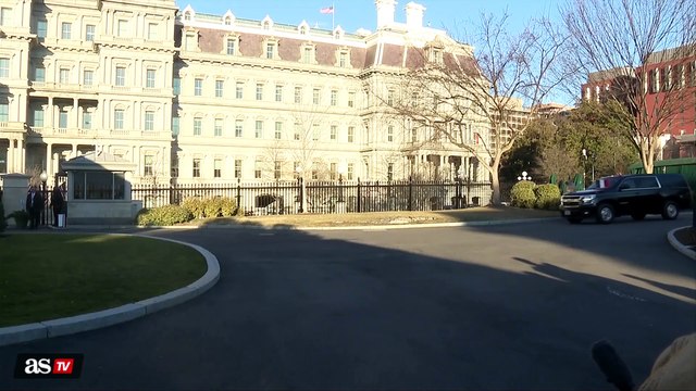 Trump rompe el protocolo y no recibe a Macron en su llegada a la Casa Blanca