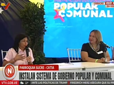 Vpdta. Delcy Rodríguez: Todo el apoyo a los gobiernos comunales y a la agenda concreta de acción
