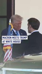 Macron meets Trump at White House