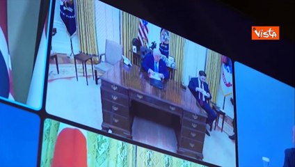 Trudeau presiede riunione G7 a Kiev con Zelensky. Macron e Trump collegati dalla Casa Bianca