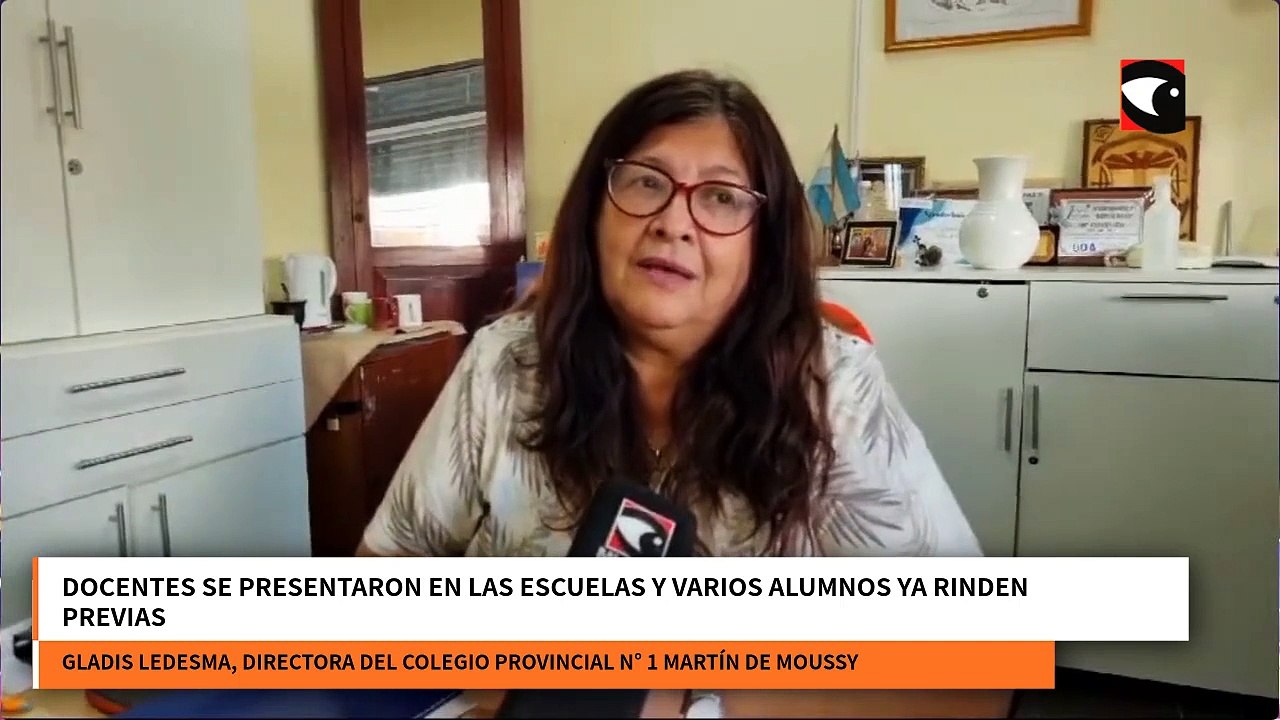 Docentes se presentaron en las escuelas y varios alumnos ya rinden previas