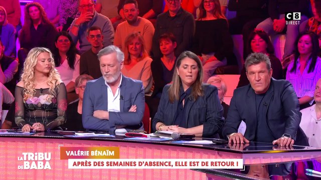 Valérie Bénaïm enfin de retour dans Touche pas à mon poste , capture d'écran C8.