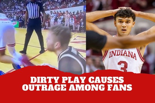 Unsportsmanlike conduct! Fans call out refs for not ejecting an Indiana player after a dirty play