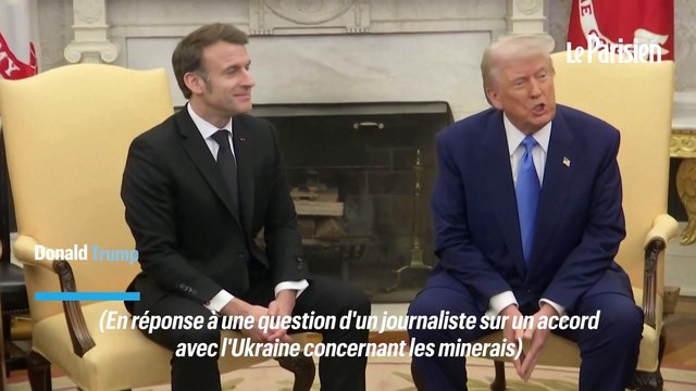Guerre en Ukraine : face à Trump, Macron souhaiîte une « paix durable »